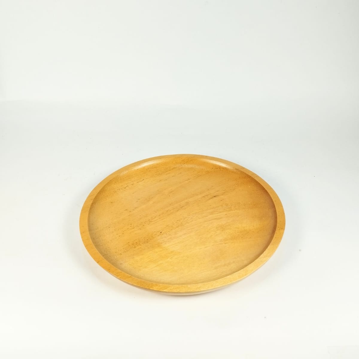 Piring liuk mahoni D 18 cm finishing Foodgrade